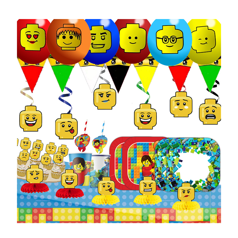 Confetti Balloon Set - Klocki Happy Birthday Banner Party Decorations