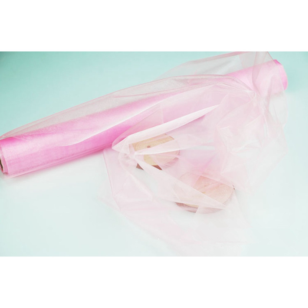 Chair Sash Organza - Rolka organzy 900M, jasnoróżowa, do dekoracji