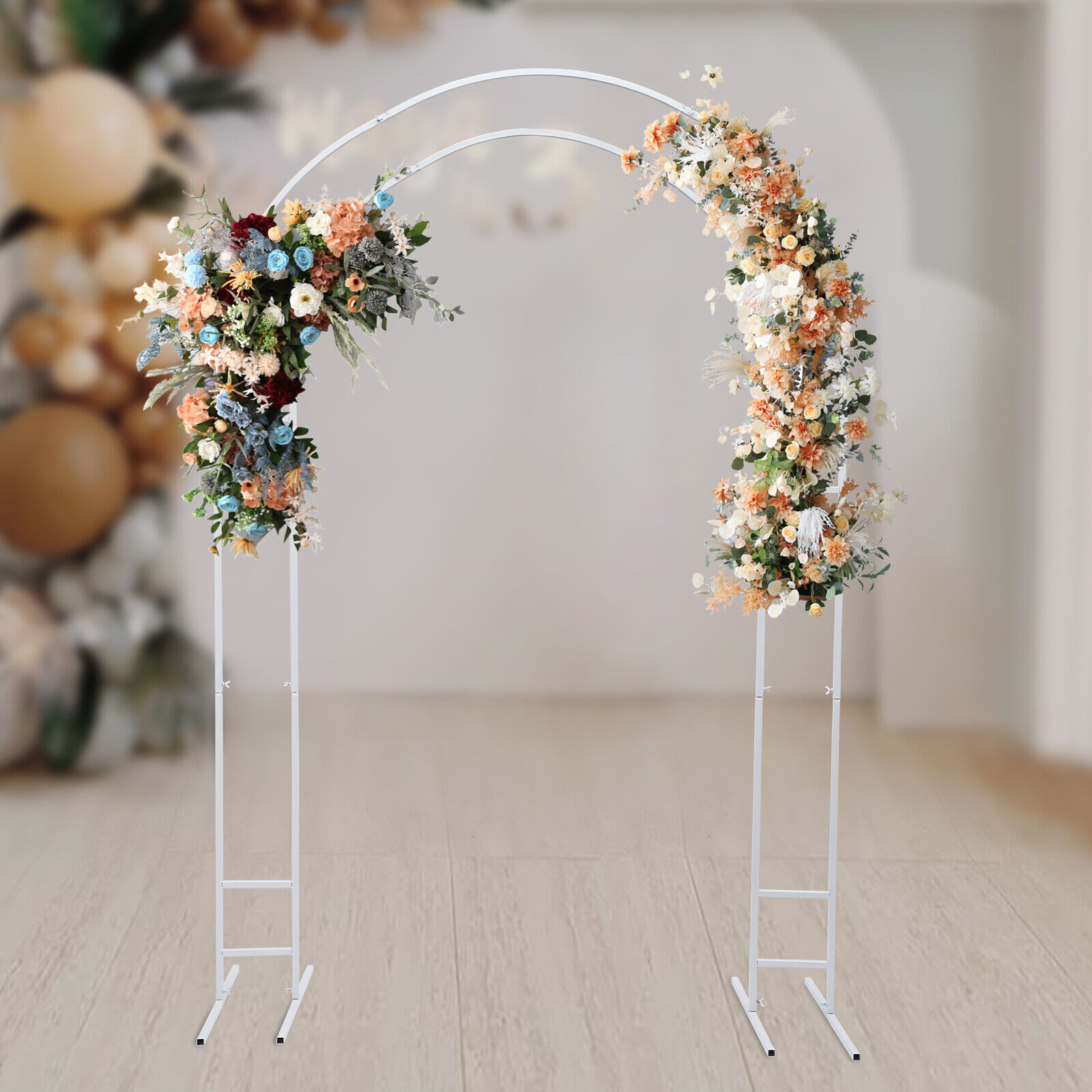 Wedding Balloon Arch - Metalowy stojak ślubny Łuk Rama Tło