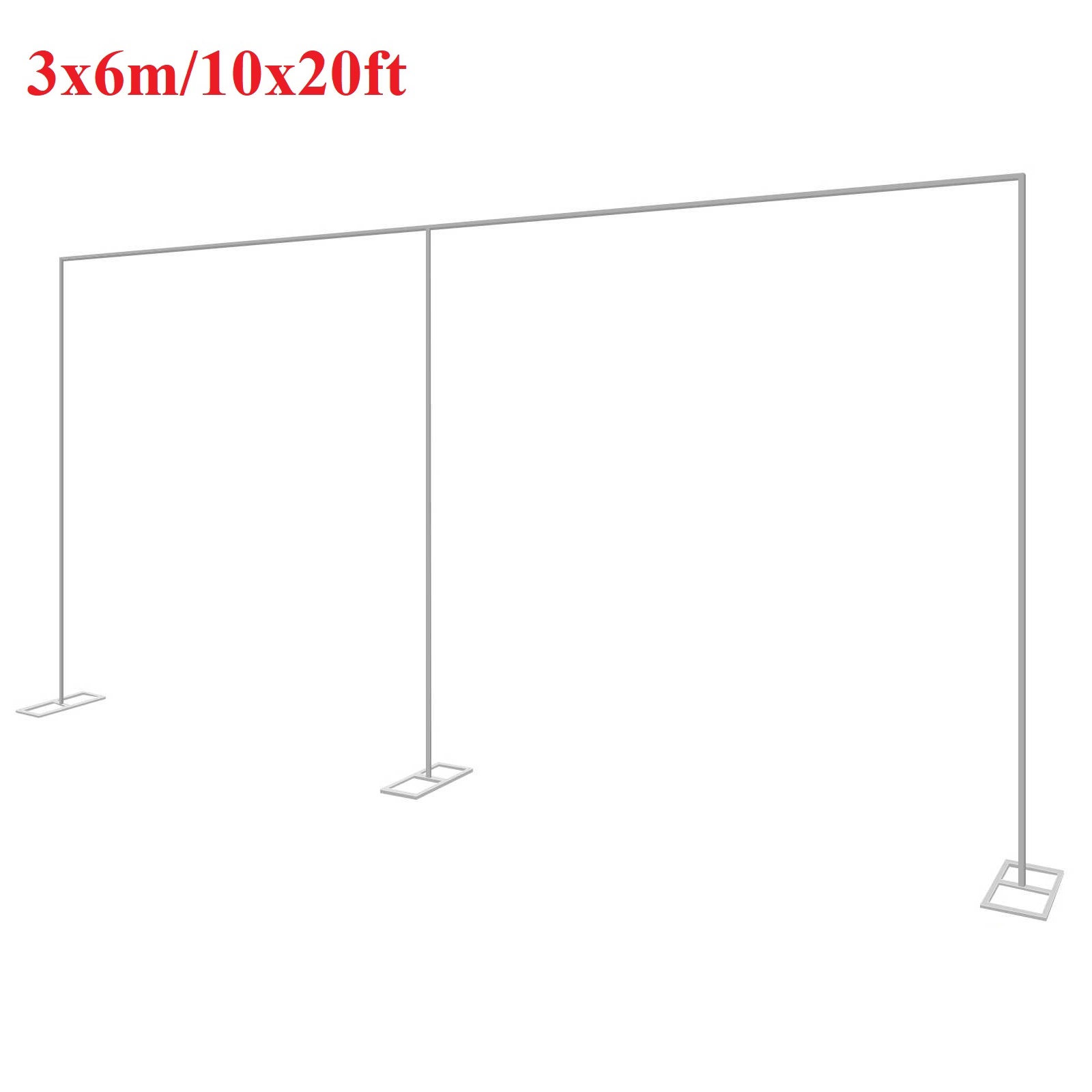 Confetti Balloon Set - 3x6m/10x20ft metalowy łuk ślubny stojak Heavy