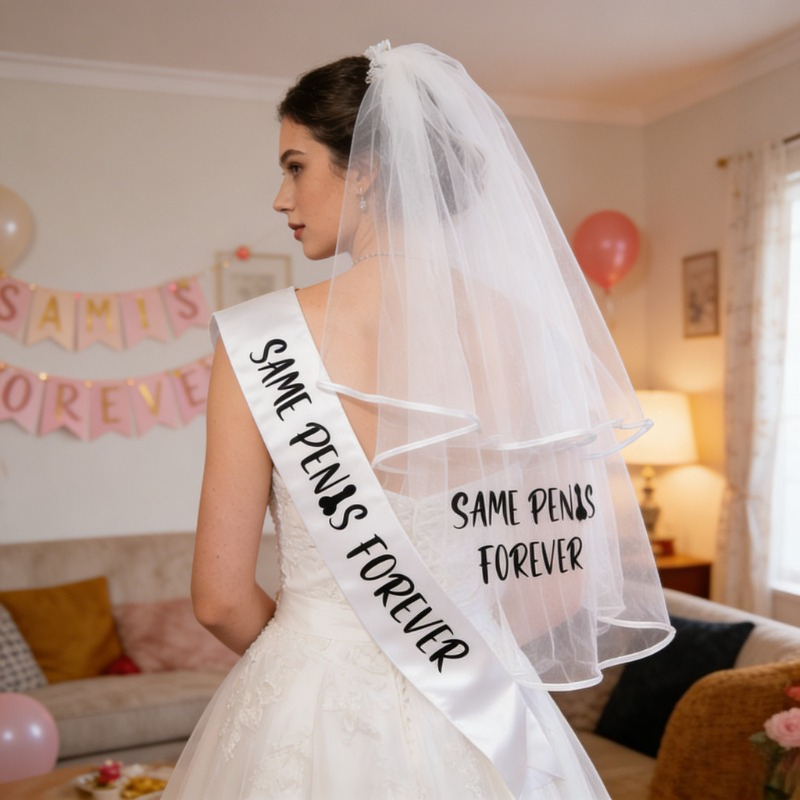 Bride Tribe Sash - Szarfa na wieczór panieński, welon, dekoracje