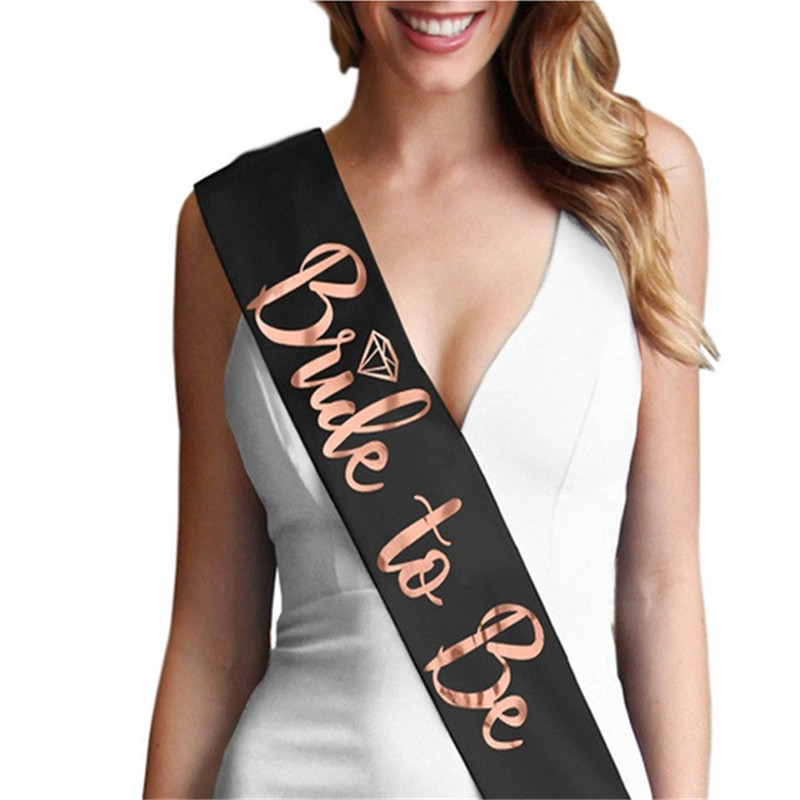 1 szt. satynowa szarfa „Bride  – Bride Tribe Sash recenzja i cena