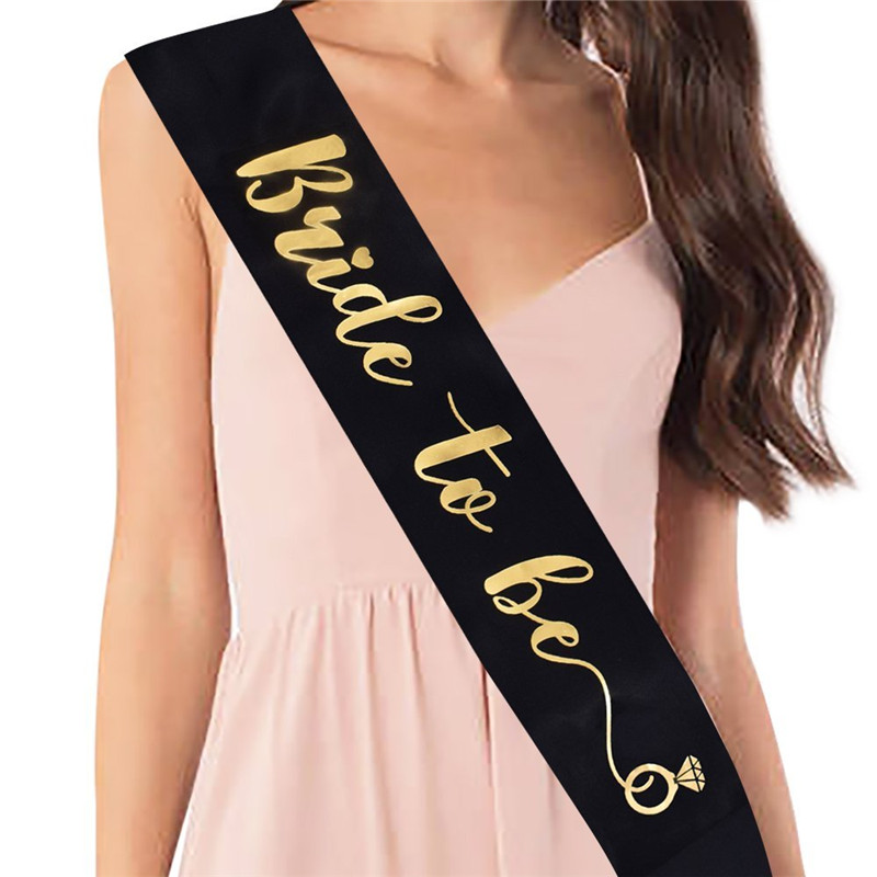 1 szt. satynowa szarfa „Bride  – Bride Tribe Sash recenzja i cena
