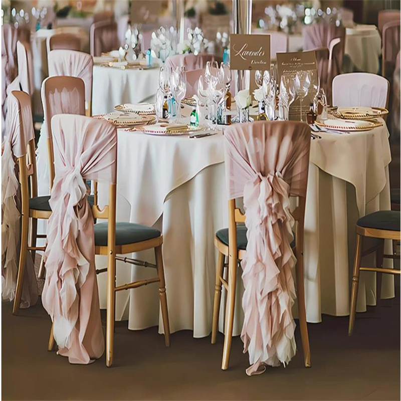 Dekoracje na krzesła bambusowe – Chair Sash Organza recenzja i cena