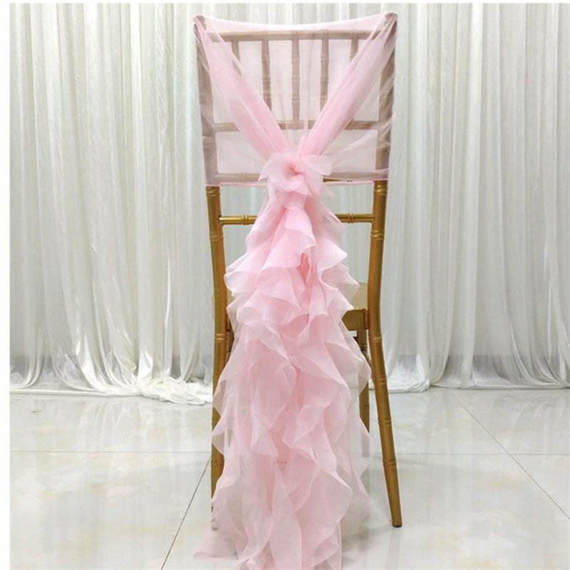 Dekoracje na krzesła bambusowe – Chair Sash Organza recenzja i cena
