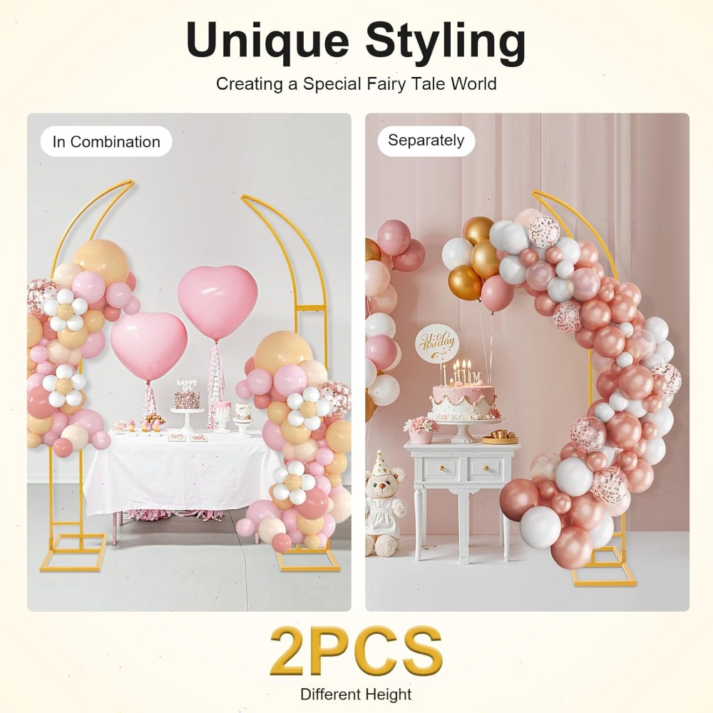 2 szt. Zakrzywione łuki ślubne – Wedding Balloon Arch recenzja i cena