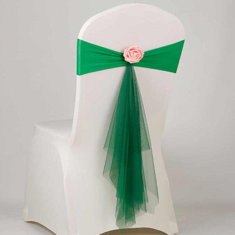 1 sztuka organzowych szarf na  – Chair Sash Organza recenzja i cena