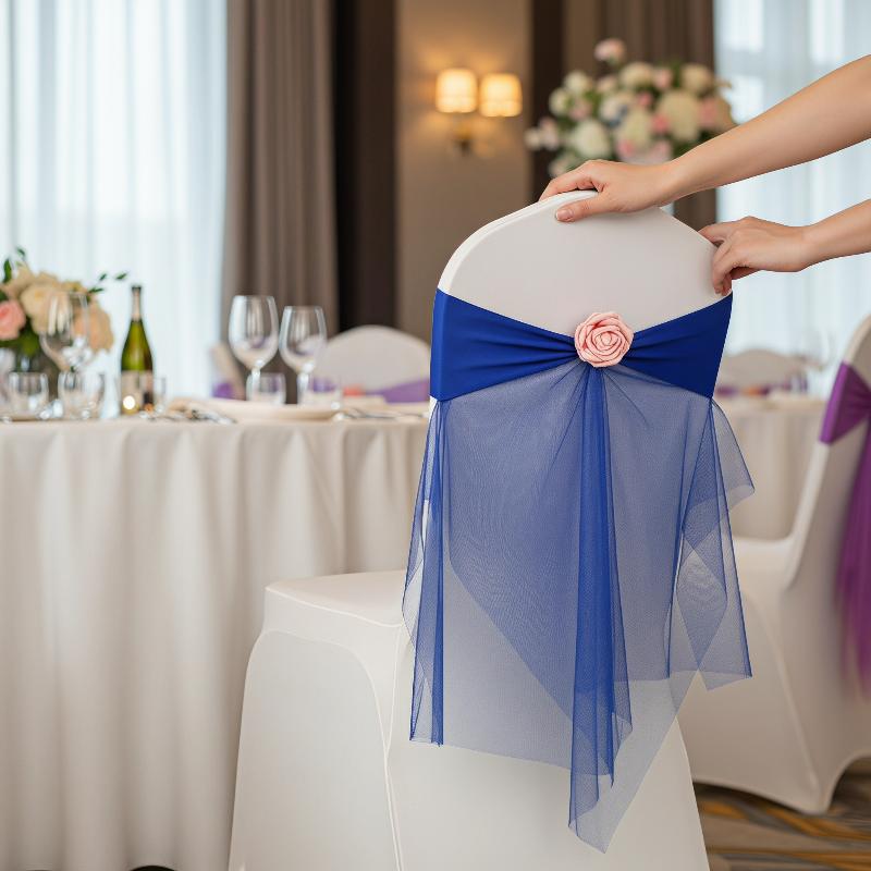 1 sztuka ozdobnych szarf na kr – Chair Sash Organza recenzja i cena