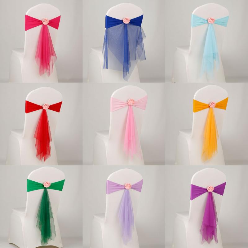1 sztuka ozdobnych szarf na kr – Chair Sash Organza recenzja i cena