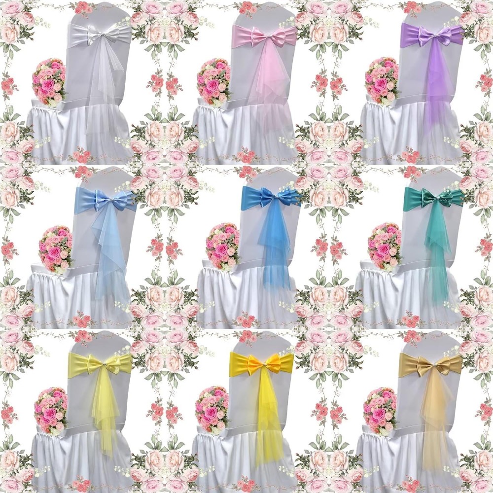 Klasyczne europejskie ozdobne  – Chair Sash Organza recenzja i cena