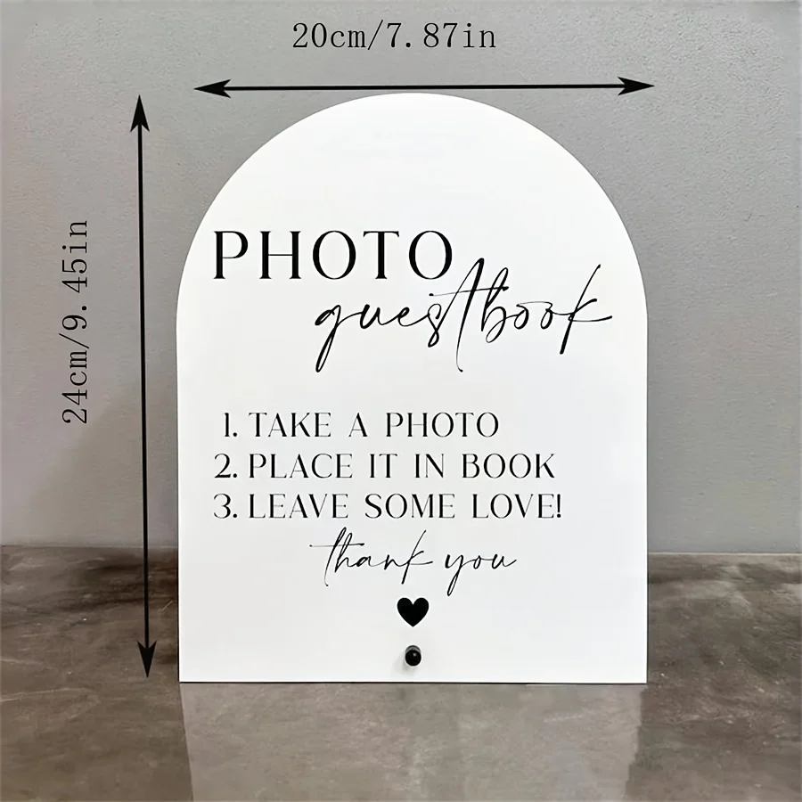 Elegancki akrylowy znak księgi – Personalized Guest Book recenzja i cena