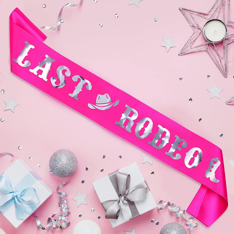 1 szt. Ostatnia szarfa Rodeo w – Bride Tribe Sash recenzja i cena