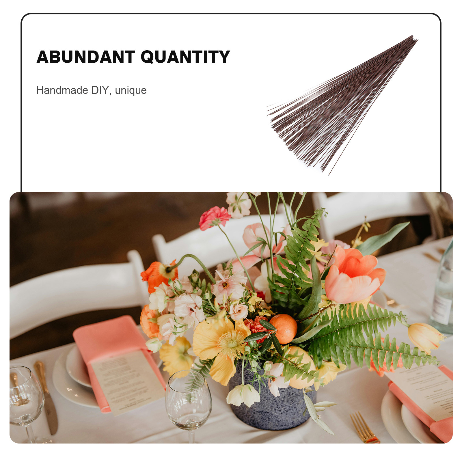 100 szt. papierowych łodyg do  – Wedding Floral Supply recenzja i cena