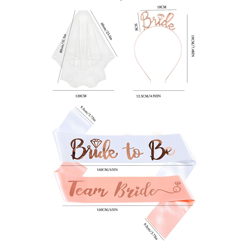 Zestaw 13 szt. akcesoriów na w – Bride Tribe Sash recenzja i cena