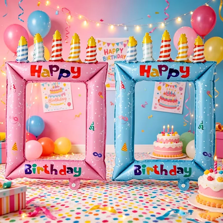 1/2 szt. Niebiesko-różowa ramk – Confetti Balloon Set recenzja i cena