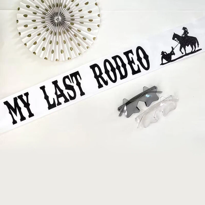 My Last Rodeo Sash Western Cow – Bride Tribe Sash recenzja i cena