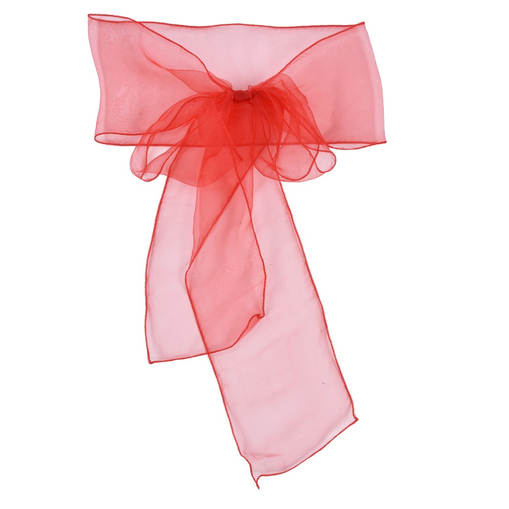 10 sztuk niebieskich, czerwony – Chair Sash Organza recenzja i cena