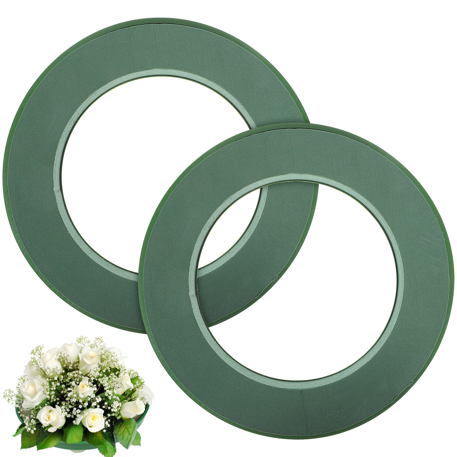 2 szt. zielonych pierścieni z  – Wedding Floral Supply recenzja i cena