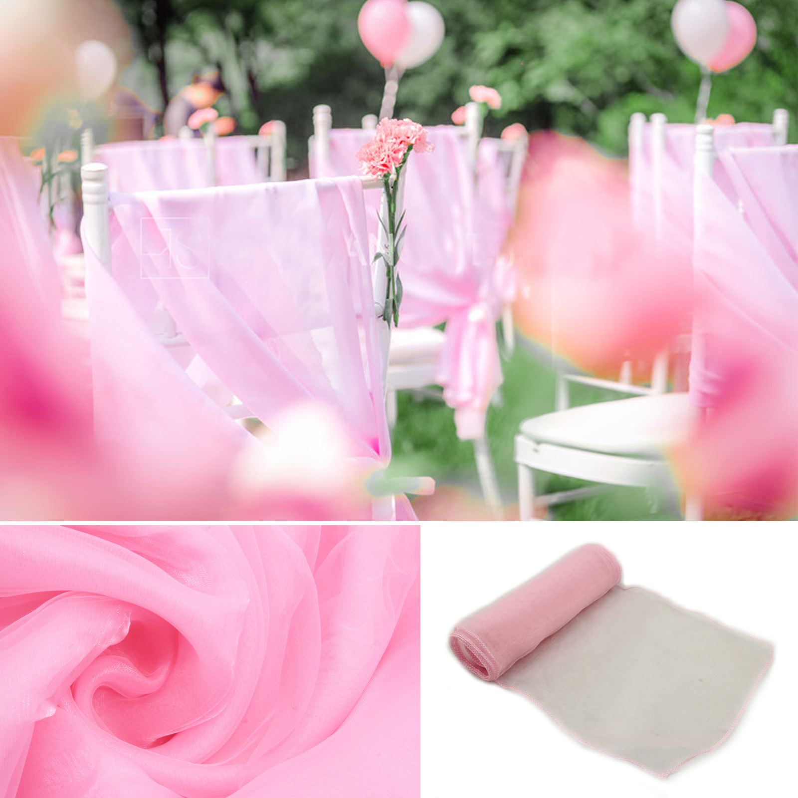 1 szt. Organzowe Szarfy na Krz – Chair Sash Organza recenzja i cena